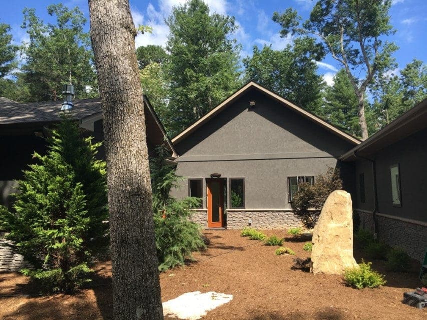 Custom home built by Blue Ridge Homes near Mills River NC